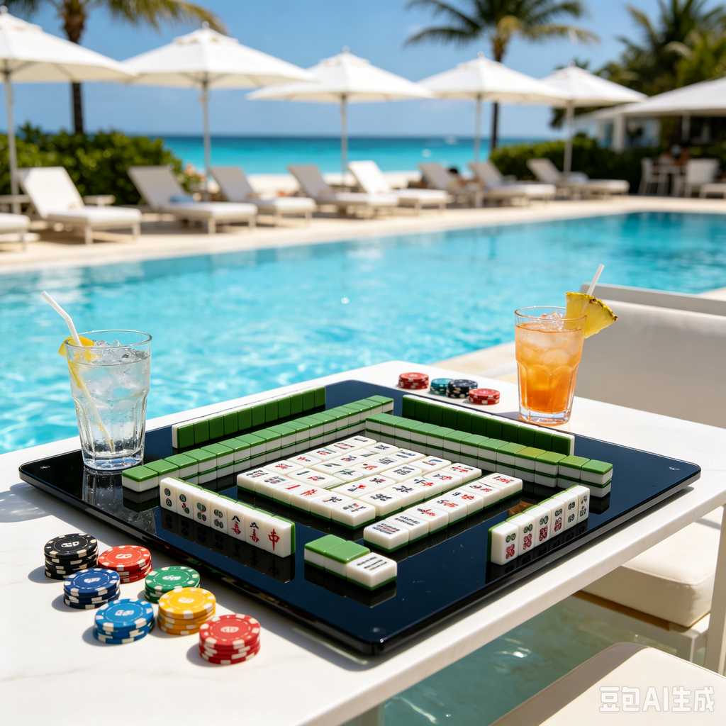 floral design mahjong set