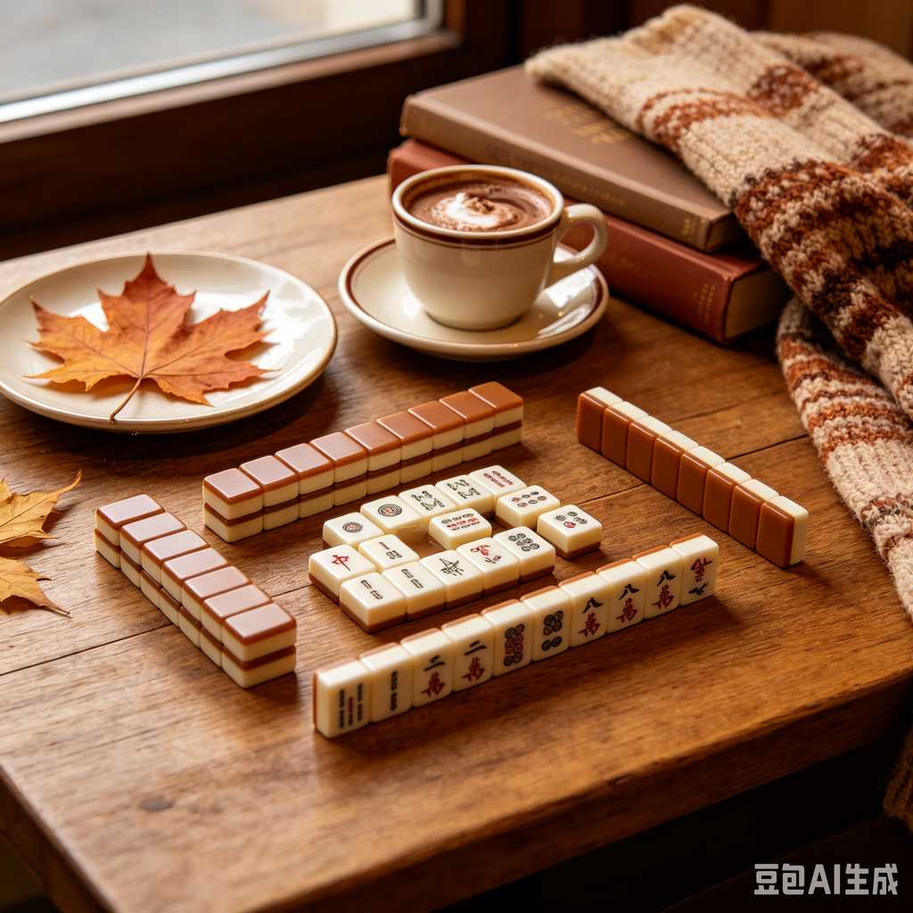 gradient green mahjong set